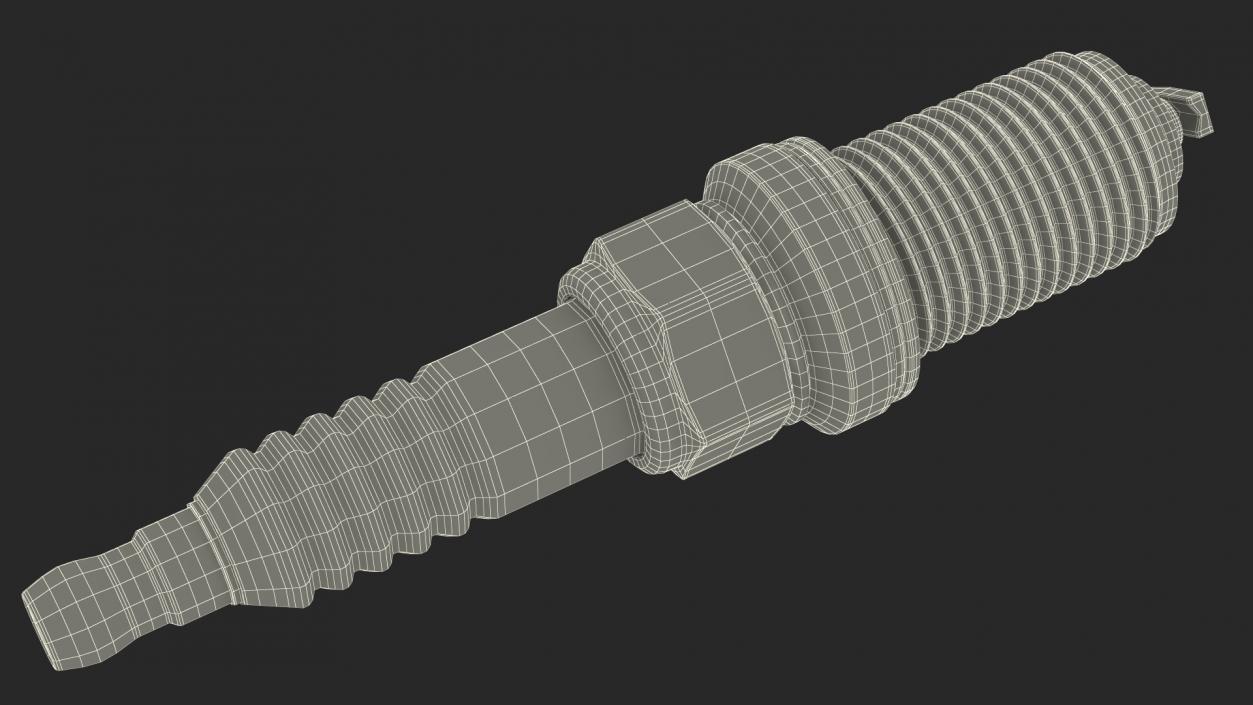 Iridium Motorcycle Spark Plug 3D model