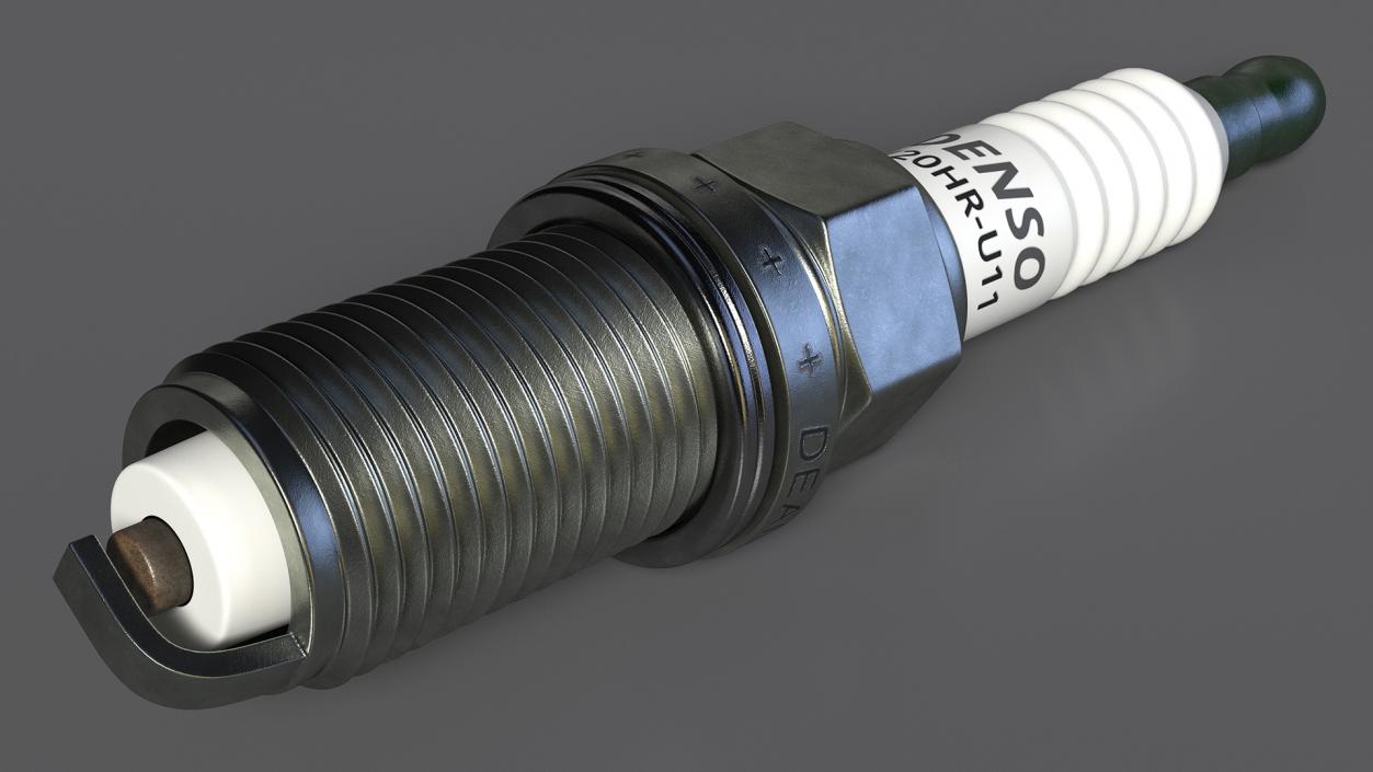 Iridium Motorcycle Spark Plug 3D model