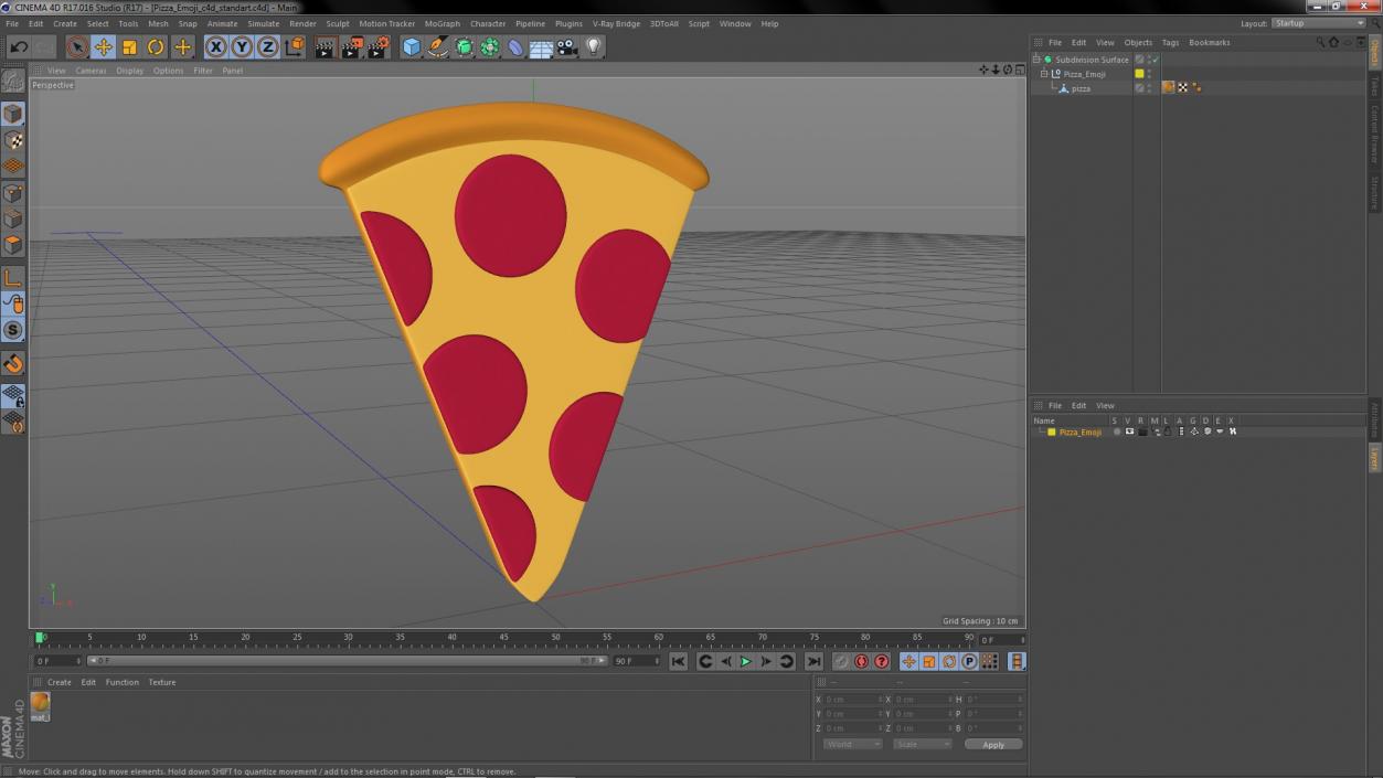 3D Pizza Emoji