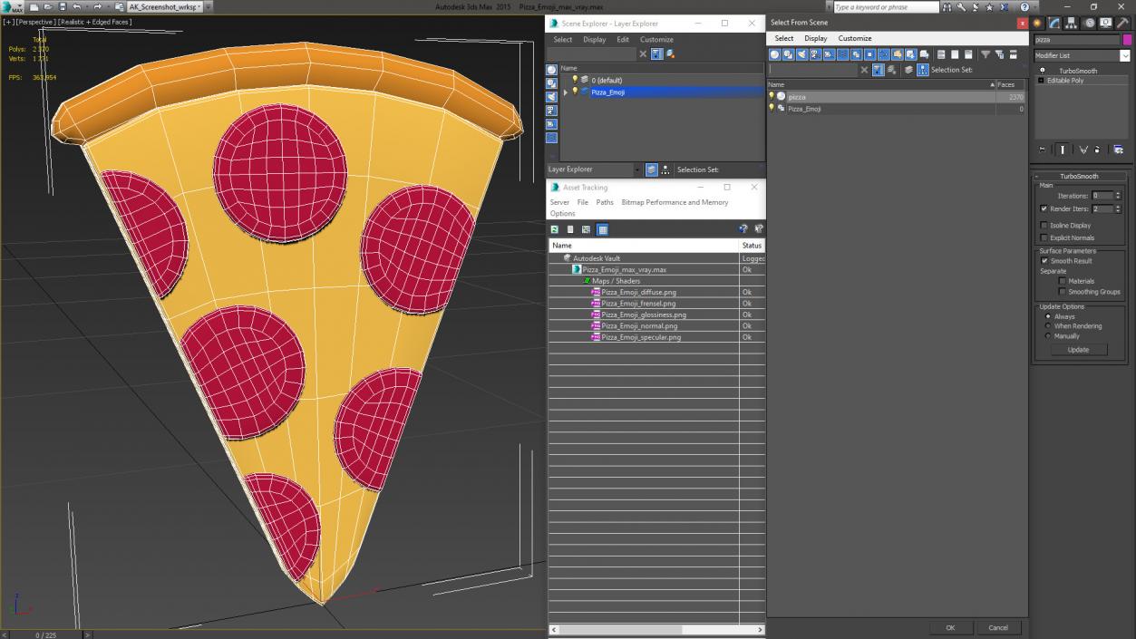 3D Pizza Emoji