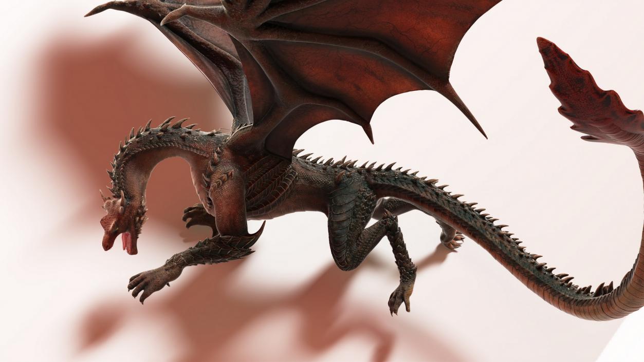 Fantasy Dragon Creature Rigged for Cinema 4D 3D model