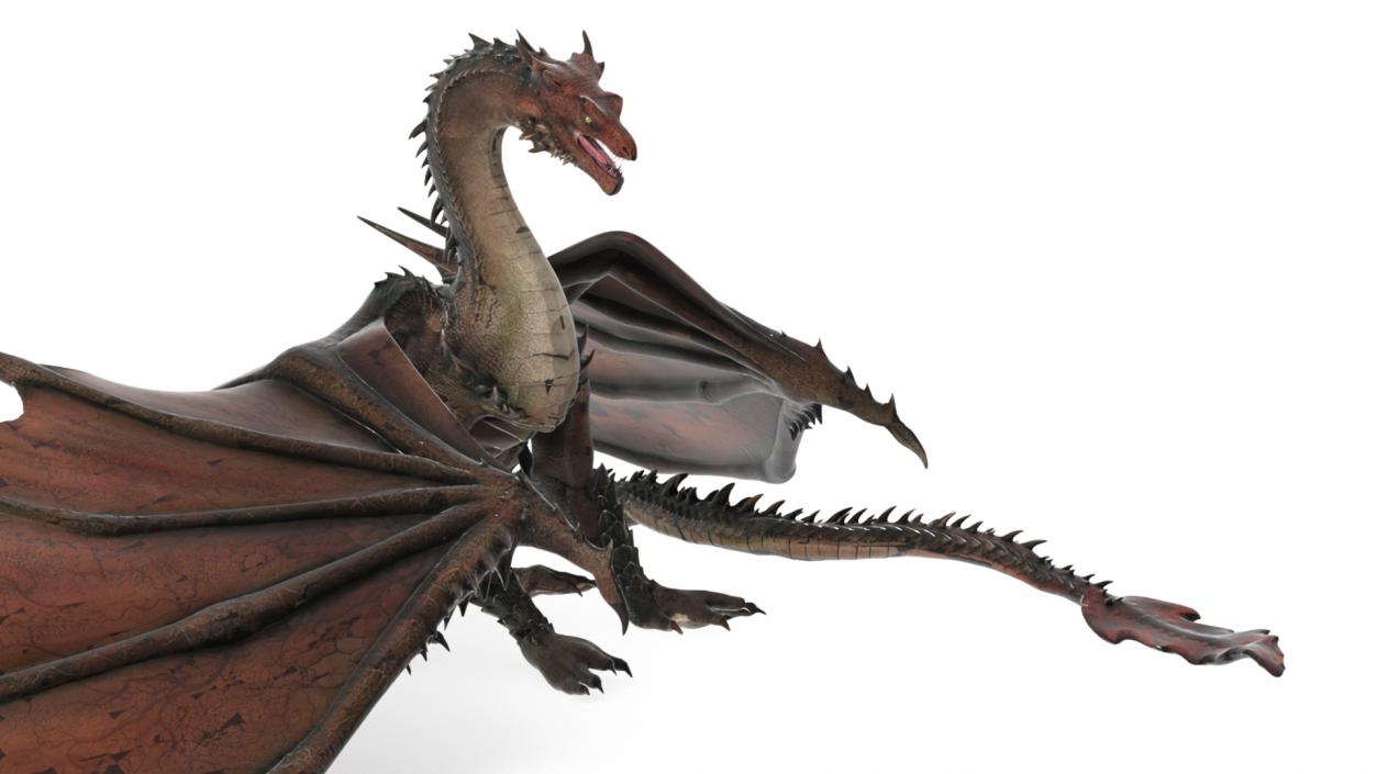 Fantasy Dragon Creature Rigged for Cinema 4D 3D model