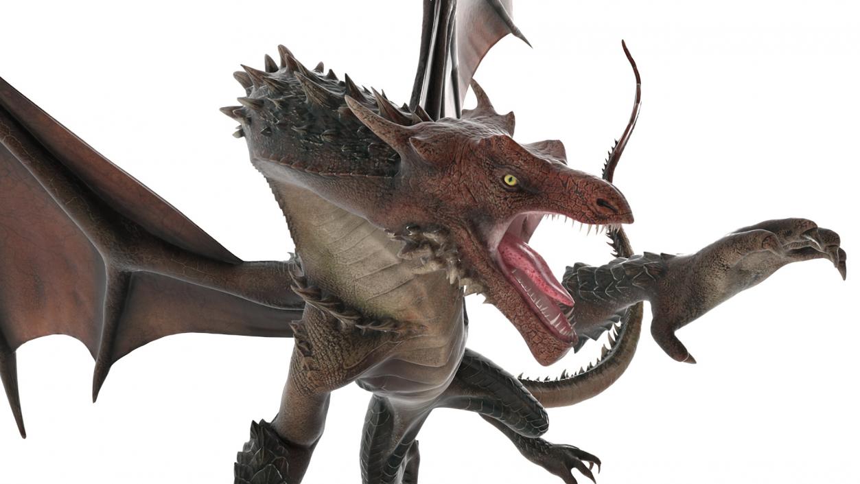 Fantasy Dragon Creature Rigged for Cinema 4D 3D model