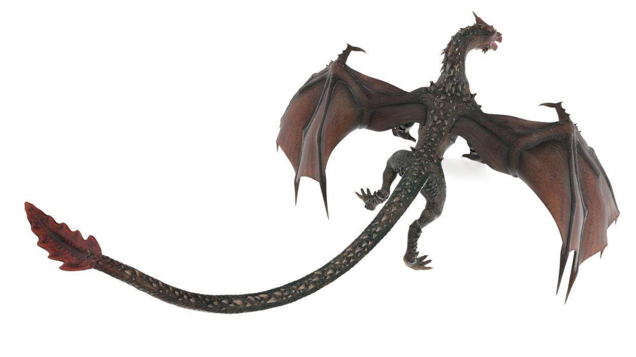 Fantasy Dragon Creature Rigged for Cinema 4D 3D model