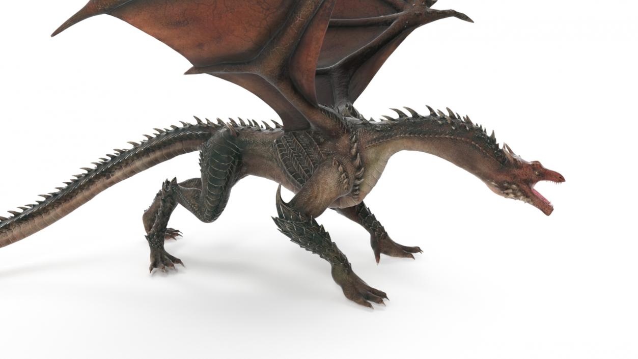 Fantasy Dragon Creature Rigged for Cinema 4D 3D model