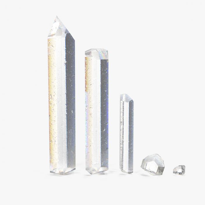 3D model Different Types of Quartz