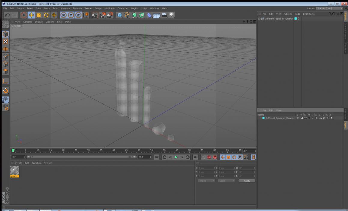 3D model Different Types of Quartz