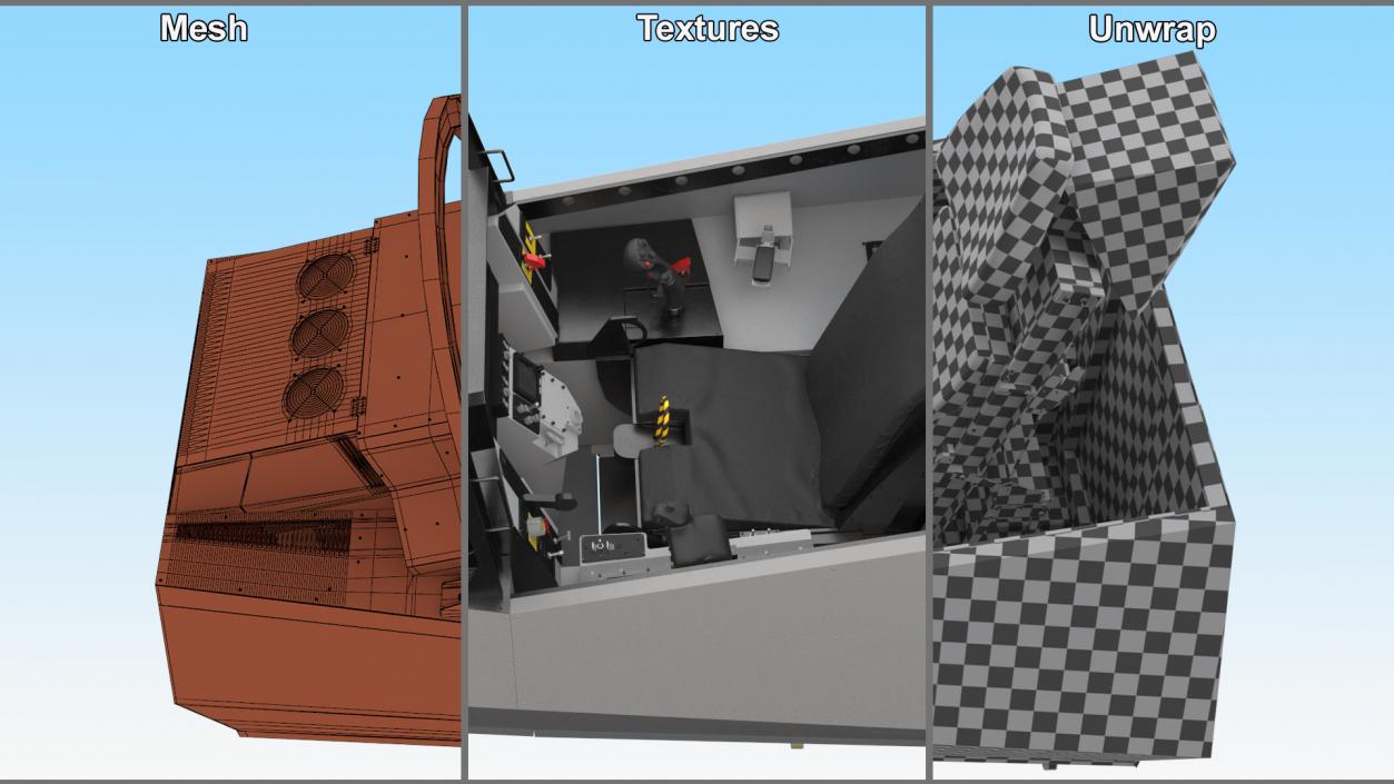 3D F-35 Fighter Cockpit Simulator Turned Off 2 model