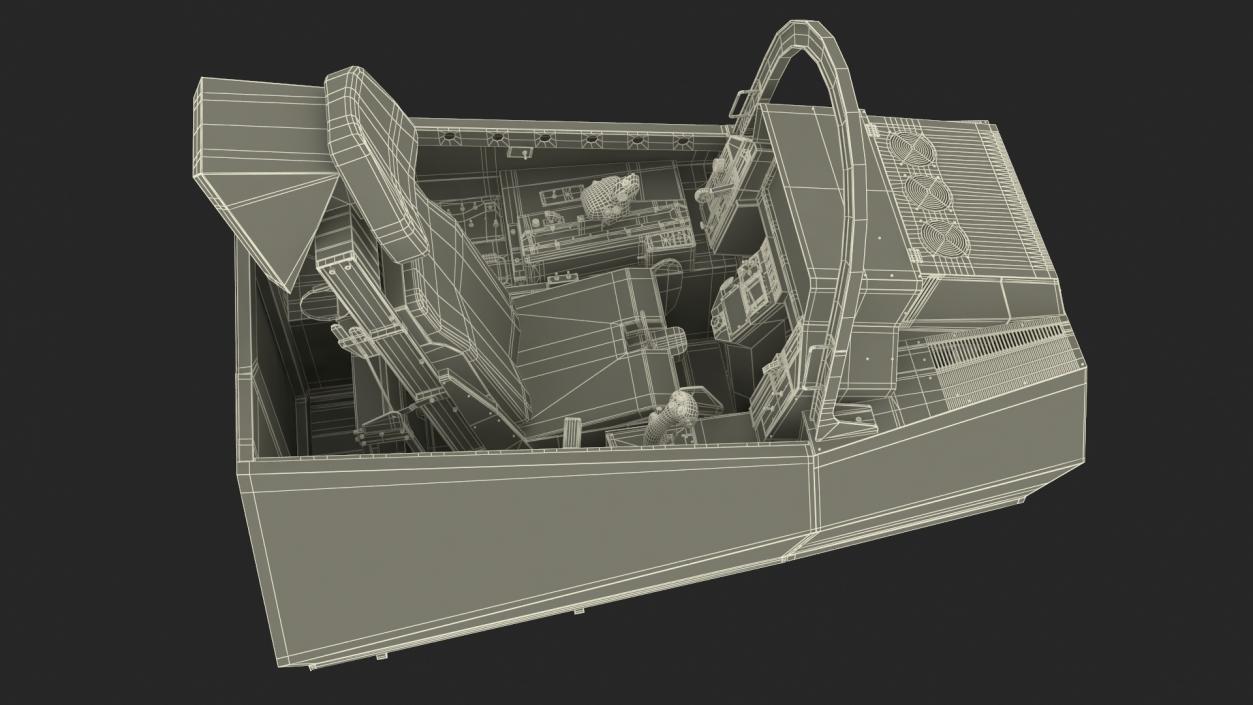 3D F-35 Fighter Cockpit Simulator Turned Off 2 model