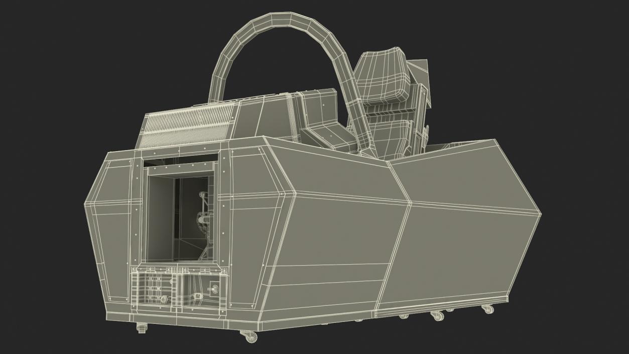 3D F-35 Fighter Cockpit Simulator Turned Off 2 model