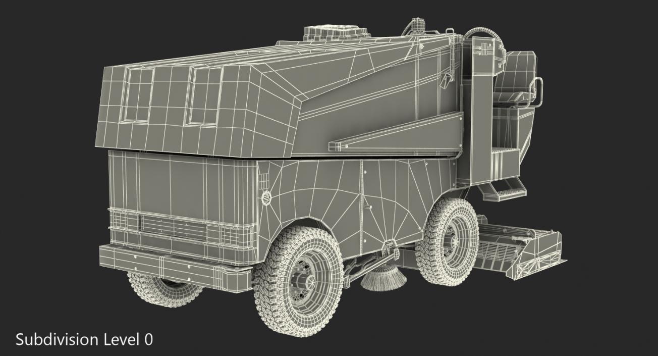 Electric Ice Resurfacer Machine Zamboni 3D model