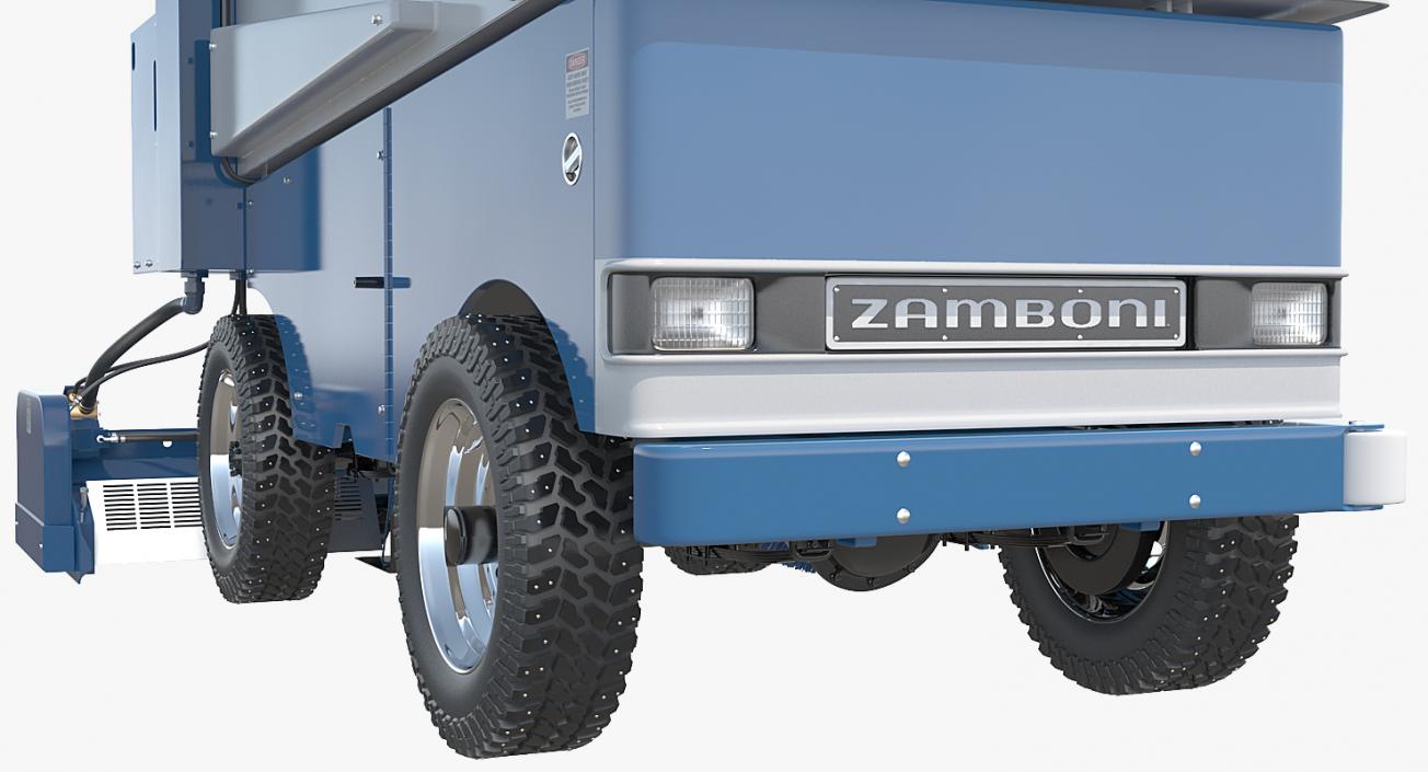 Electric Ice Resurfacer Machine Zamboni 3D model