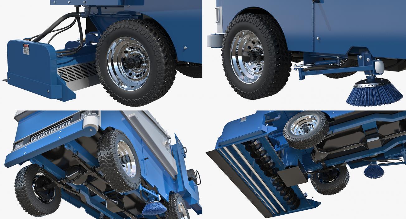 Electric Ice Resurfacer Machine Zamboni 3D model