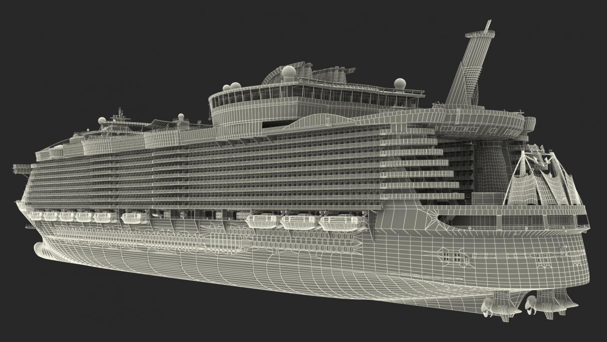 3D Passenger Cruise Ship