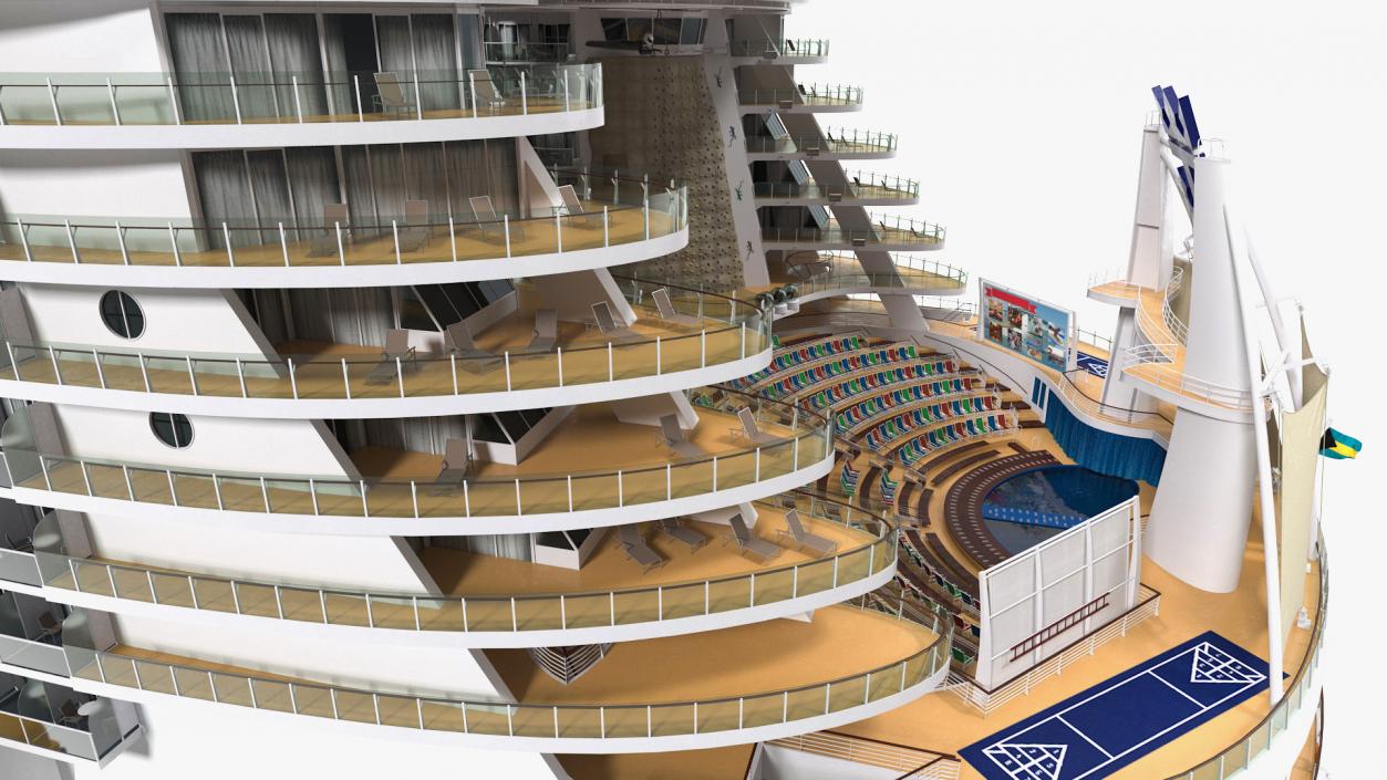 3D Passenger Cruise Ship