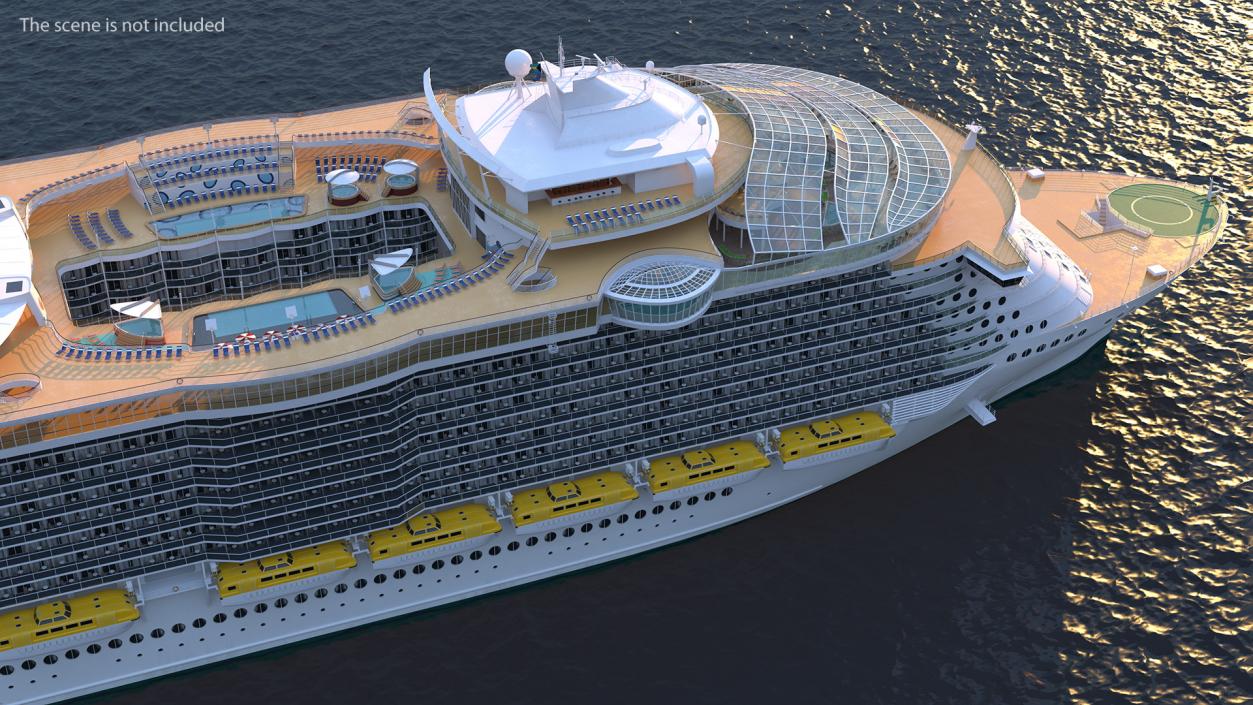 3D Passenger Cruise Ship