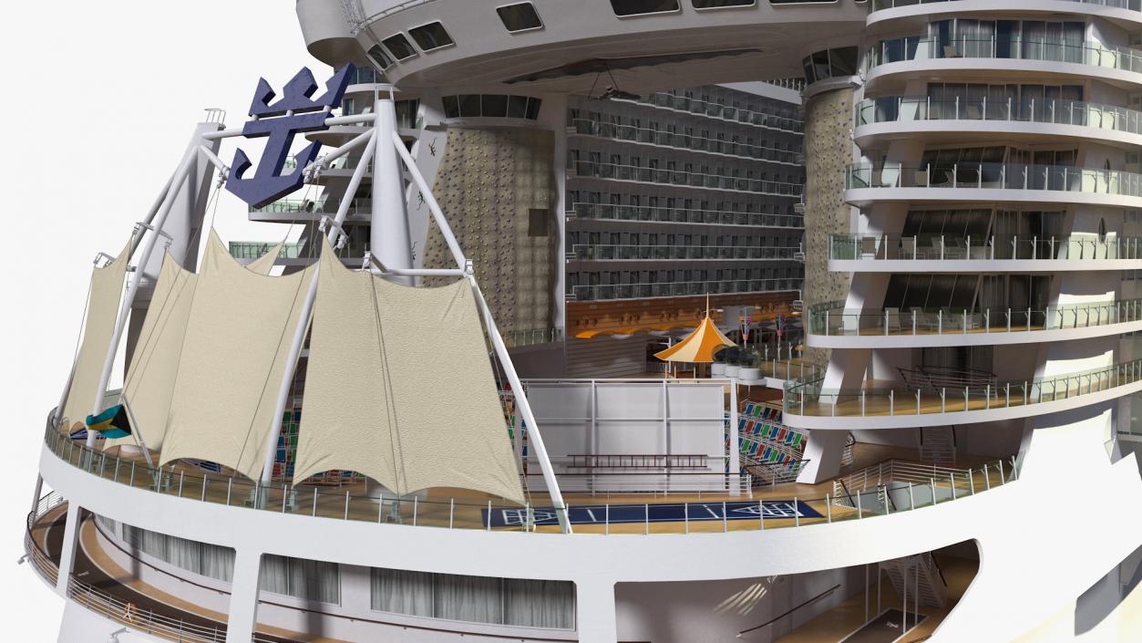 3D Passenger Cruise Ship