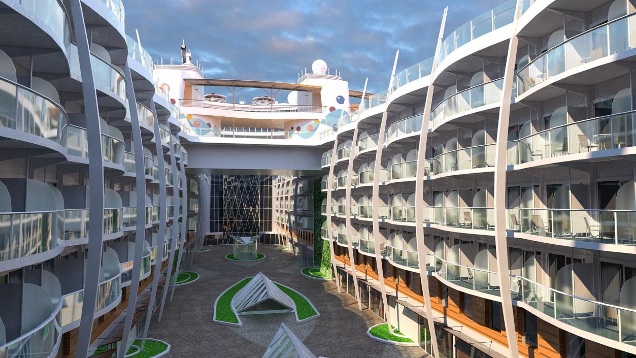 3D Passenger Cruise Ship