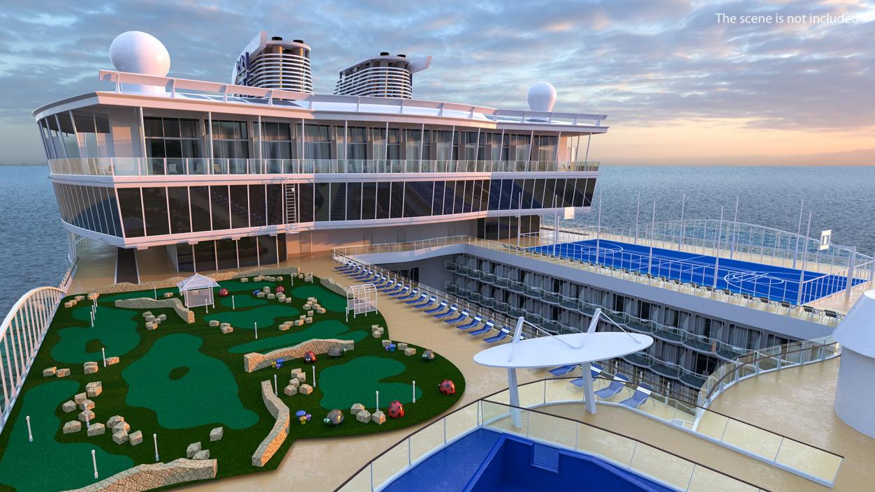 3D Passenger Cruise Ship