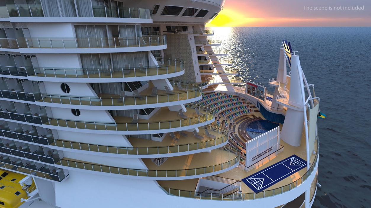 3D Passenger Cruise Ship