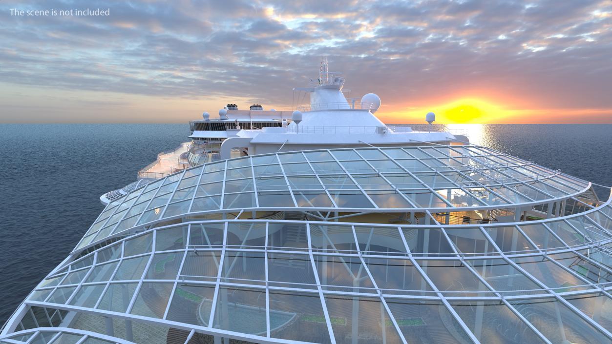 3D Passenger Cruise Ship