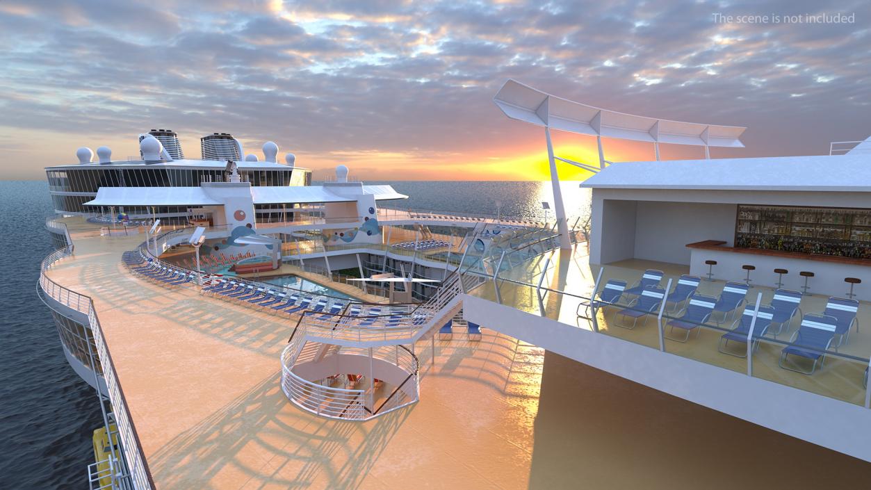 3D Passenger Cruise Ship