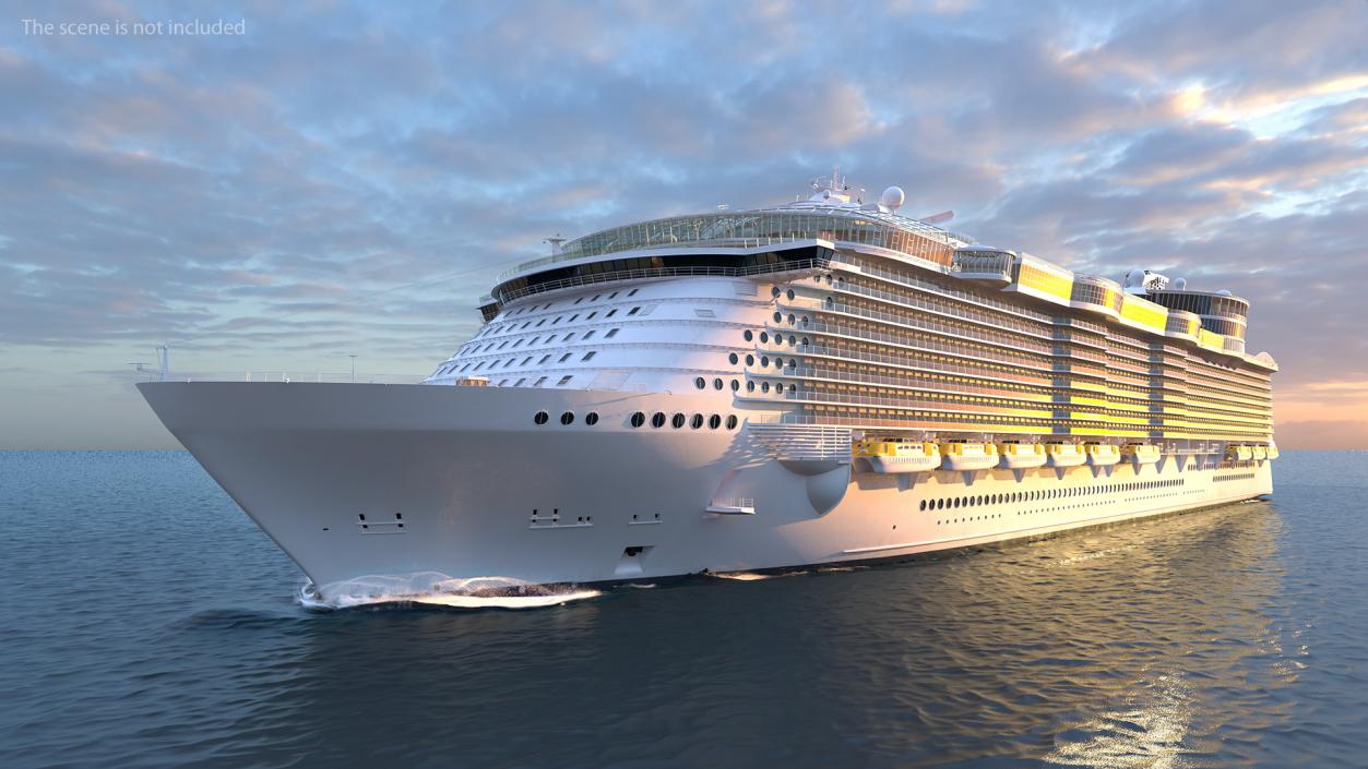 3D Passenger Cruise Ship