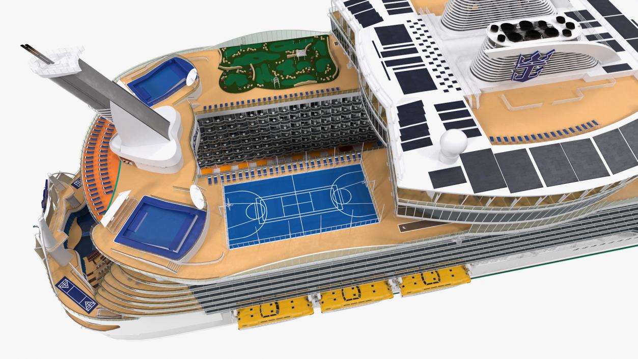 3D Passenger Cruise Ship