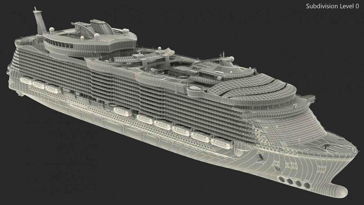 3D Passenger Cruise Ship