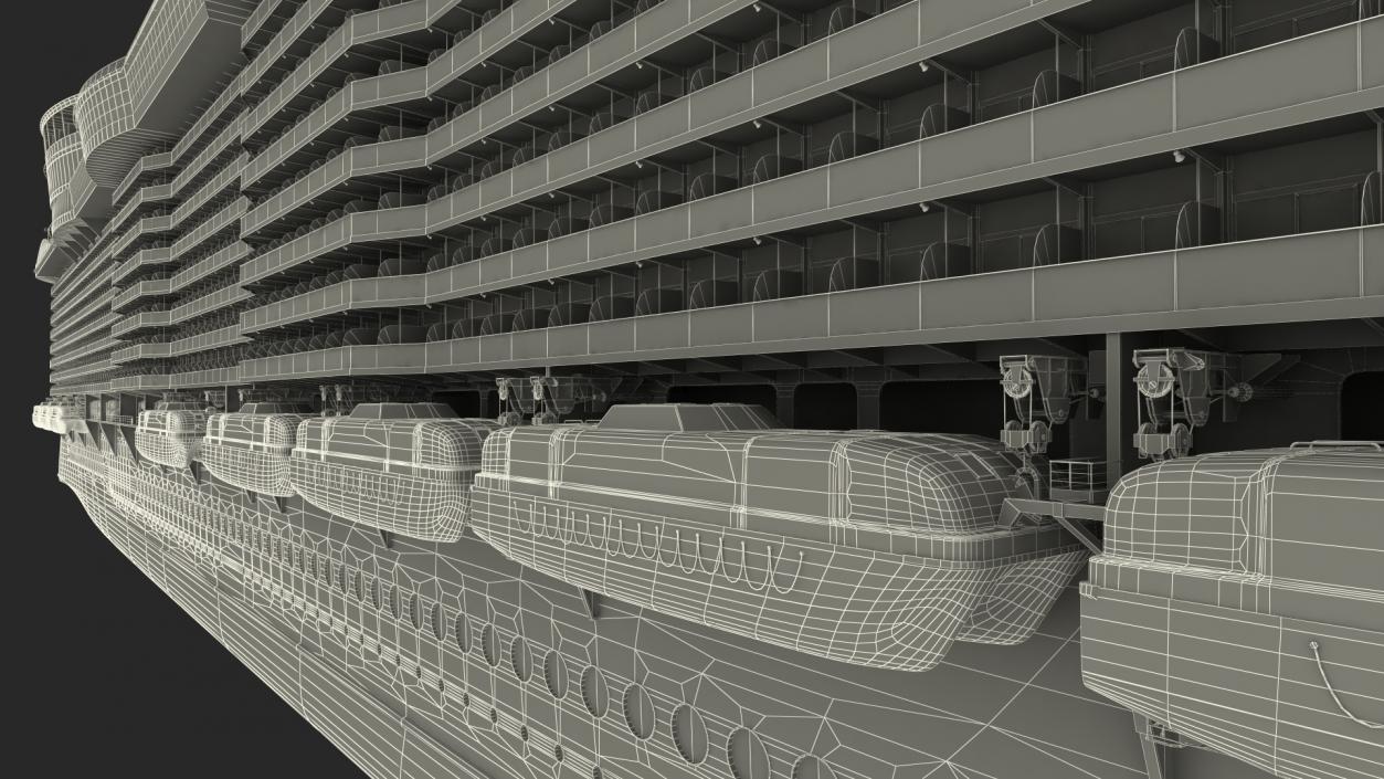 3D Passenger Cruise Ship