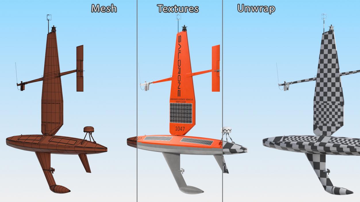 Saildrone Uncrewed Surface Vehicle 3D model