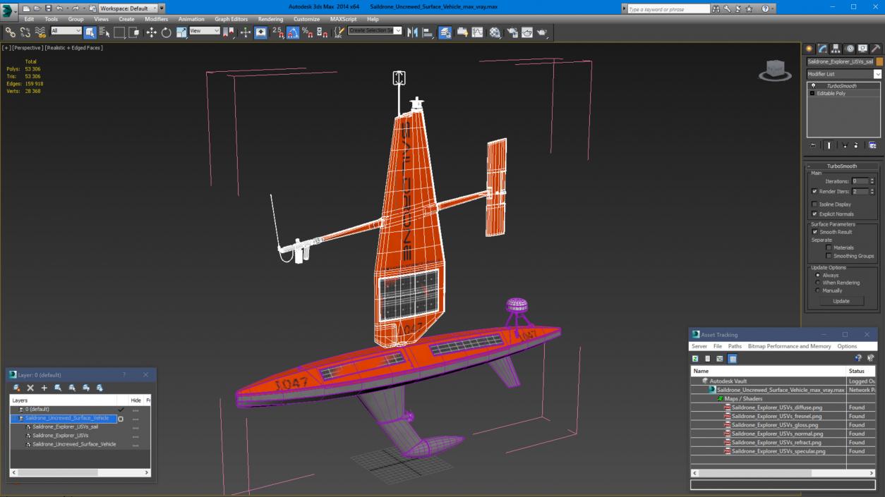 Saildrone Uncrewed Surface Vehicle 3D model