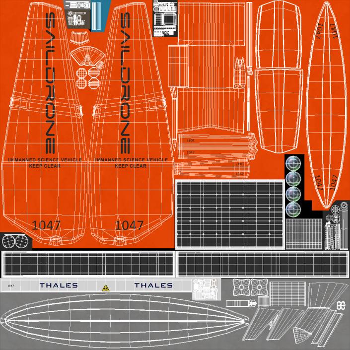 Saildrone Uncrewed Surface Vehicle 3D model