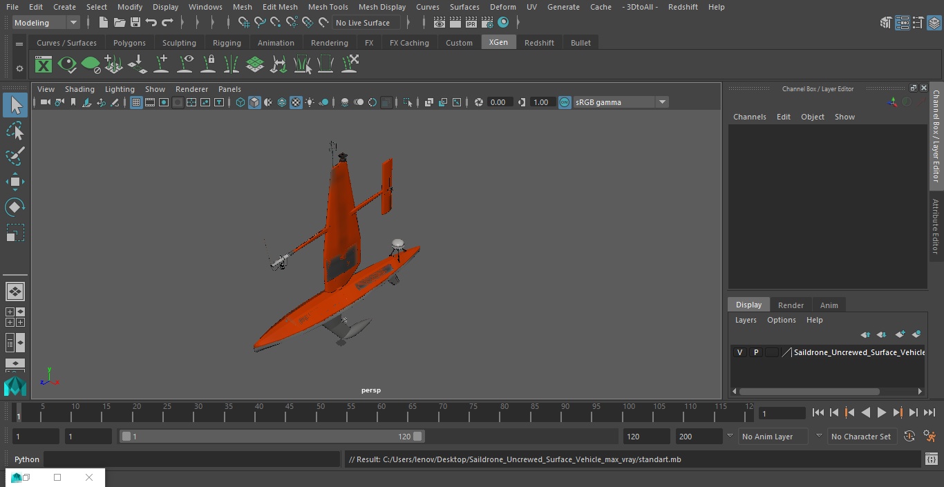 Saildrone Uncrewed Surface Vehicle 3D model