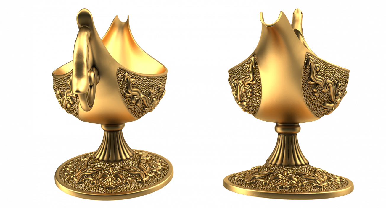 3D Antique Oil Lamp