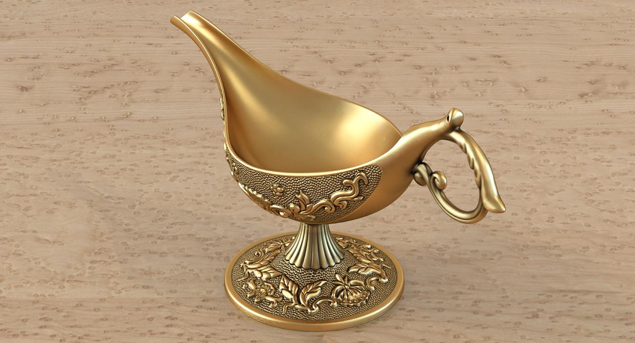 3D Antique Oil Lamp