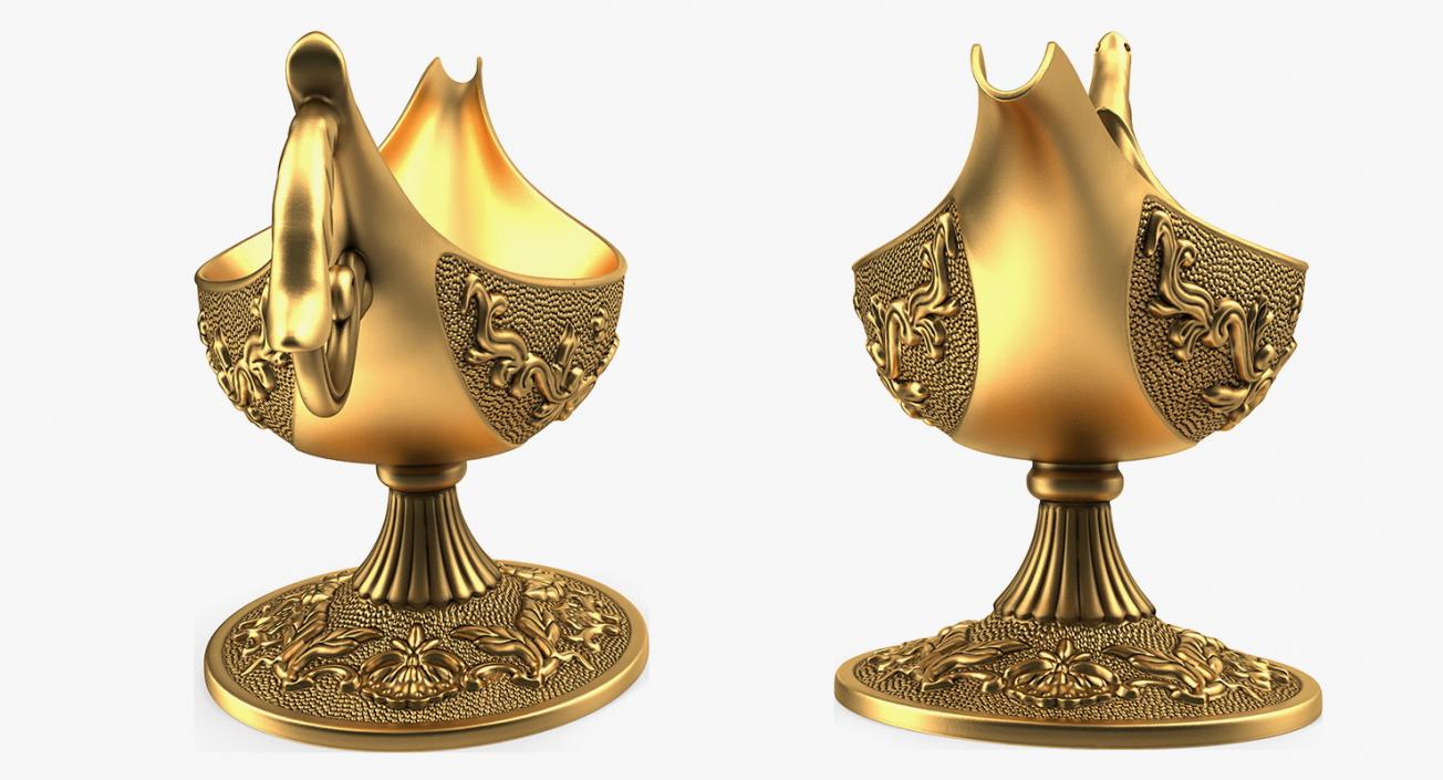 3D Antique Oil Lamp