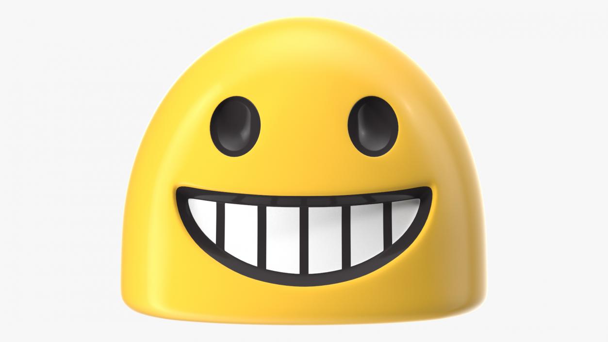 Grinning Face Android Emoji 3D