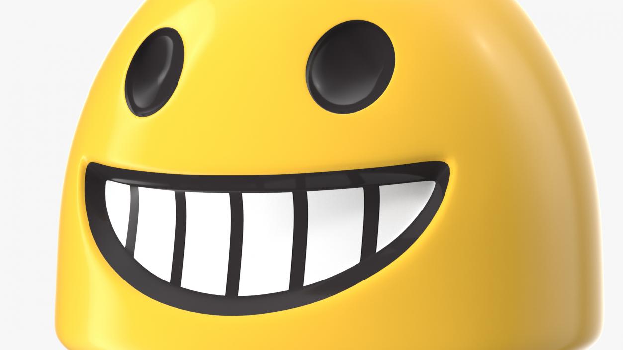 Grinning Face Android Emoji 3D