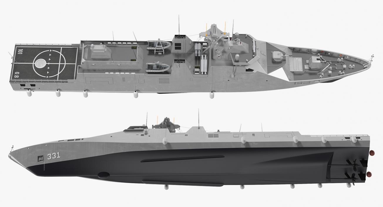 3D model Sigma Class Indonesian Frigate