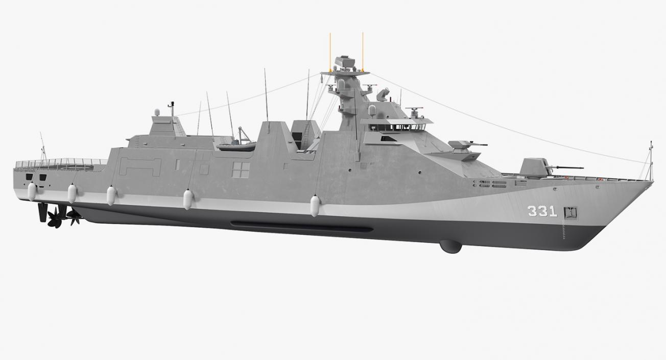 3D model Sigma Class Indonesian Frigate