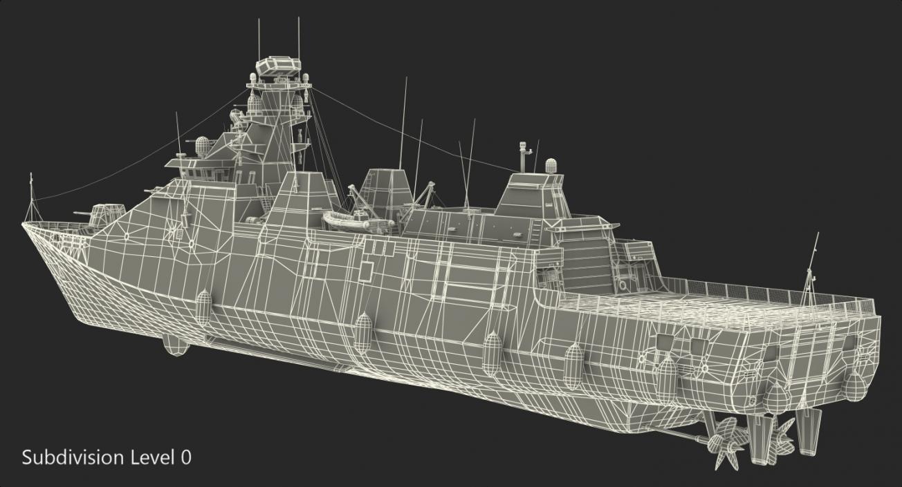 3D model Sigma Class Indonesian Frigate