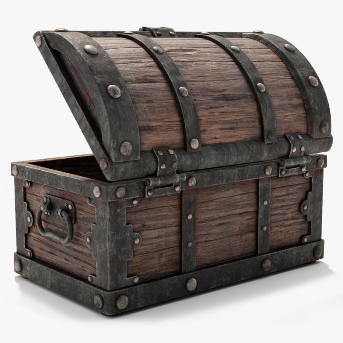 3D model Treasure Chest Open Empty