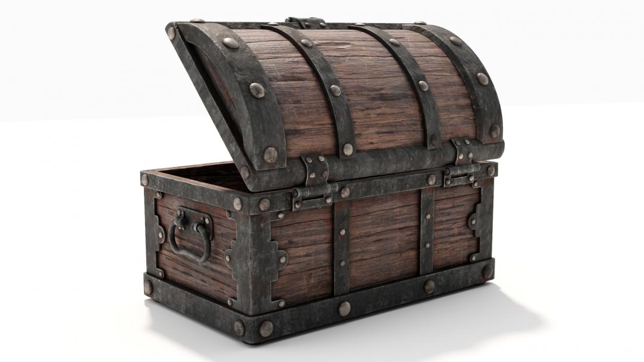 3D model Treasure Chest Open Empty