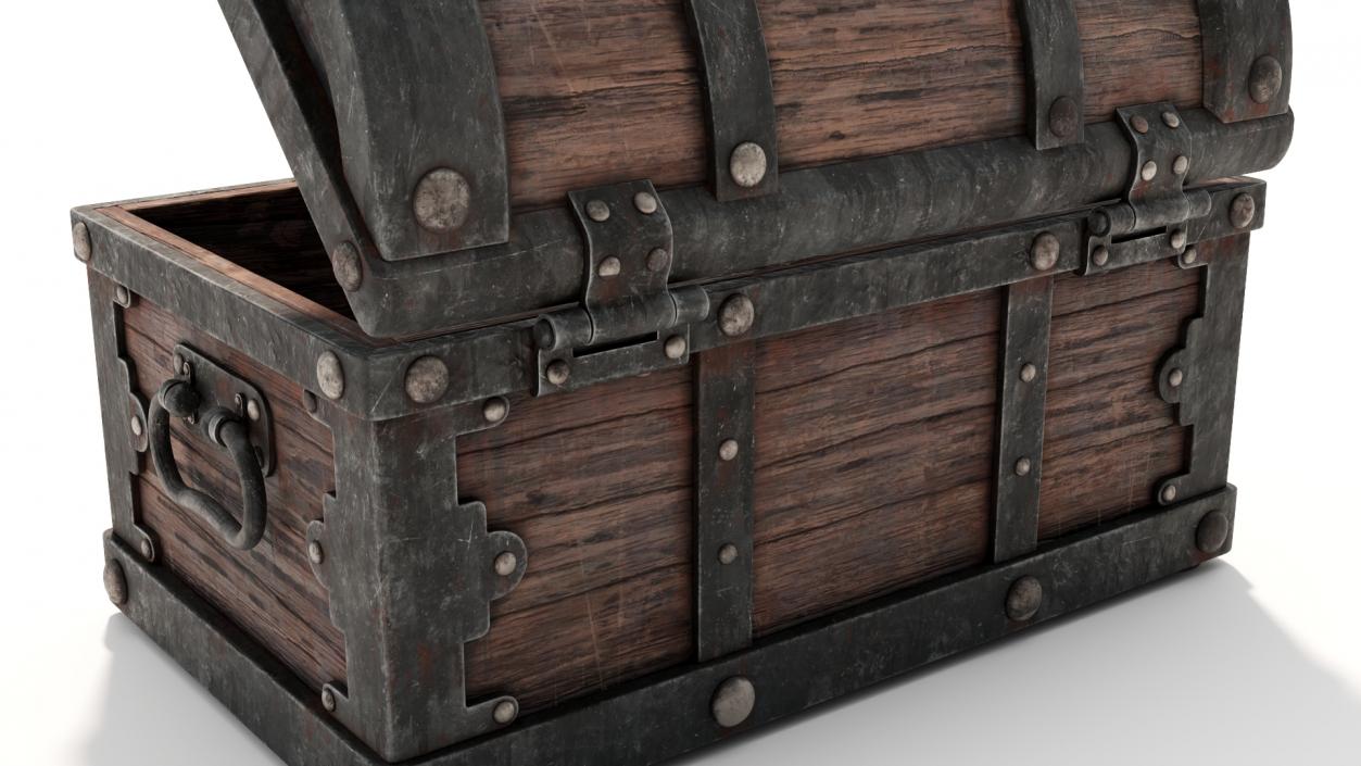 3D model Treasure Chest Open Empty