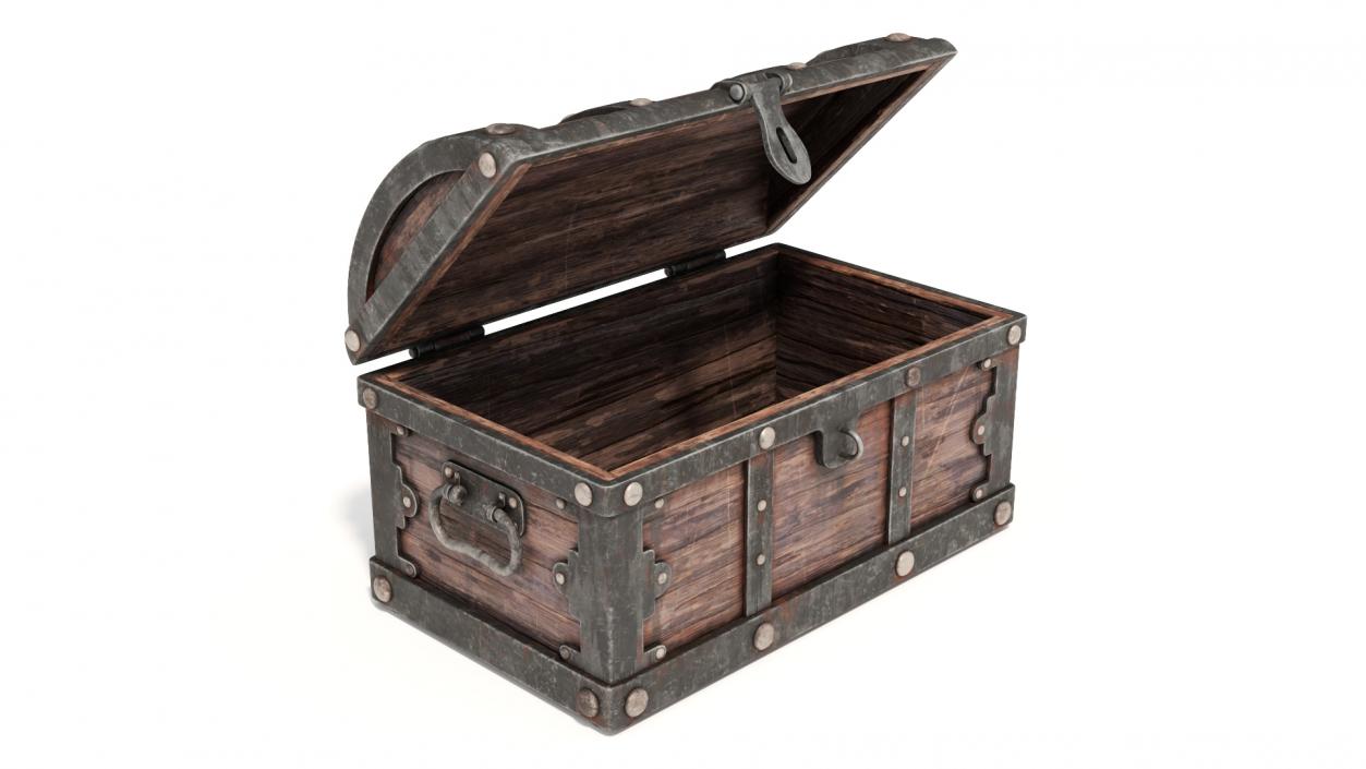 3D model Treasure Chest Open Empty