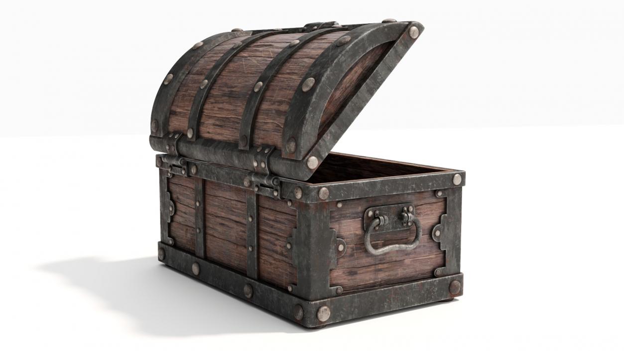 3D model Treasure Chest Open Empty