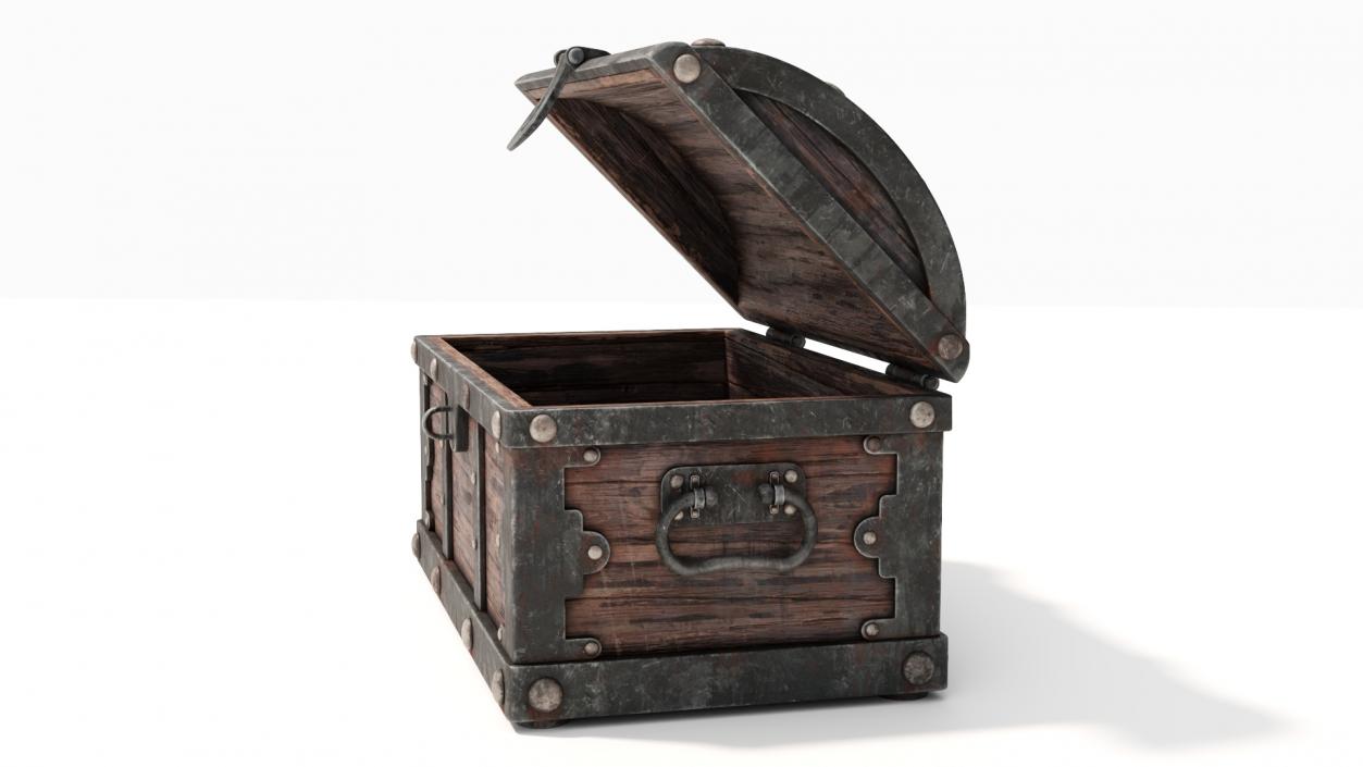 3D model Treasure Chest Open Empty