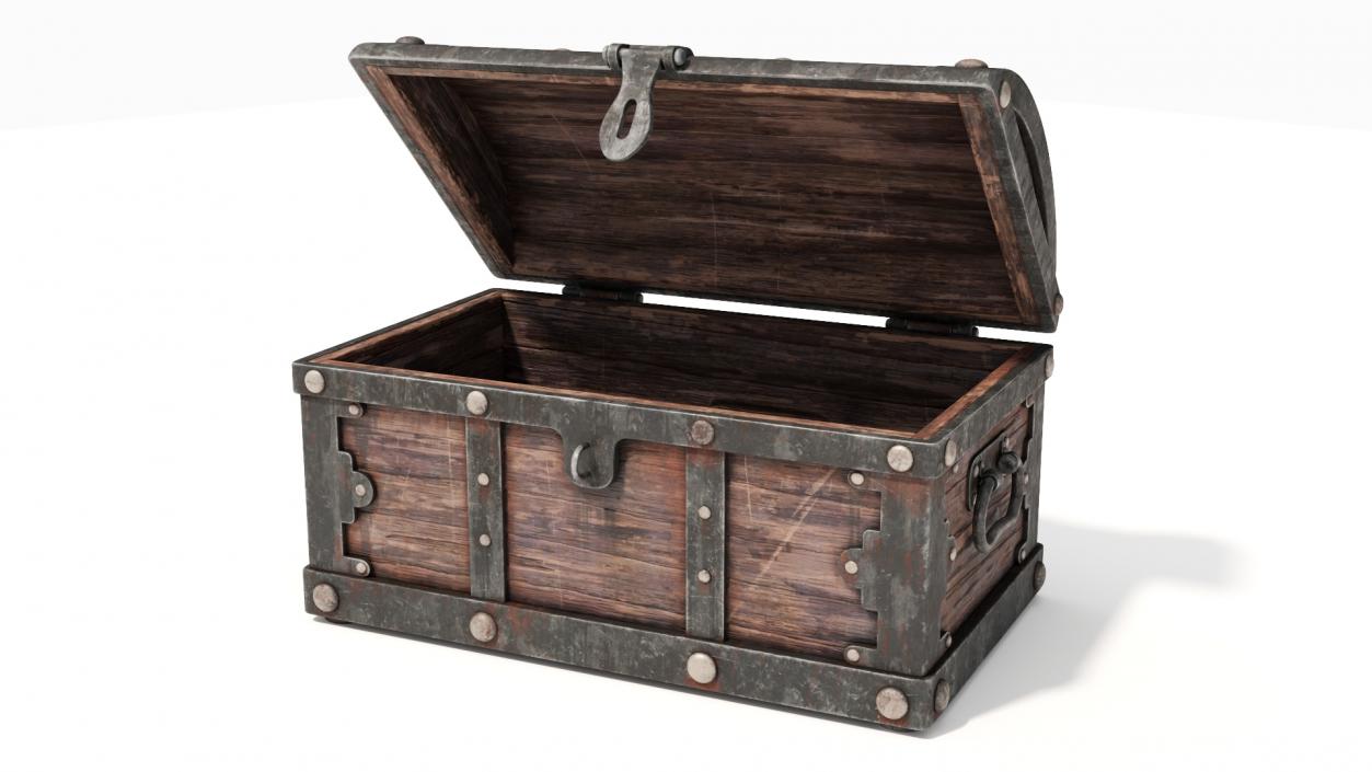 3D model Treasure Chest Open Empty