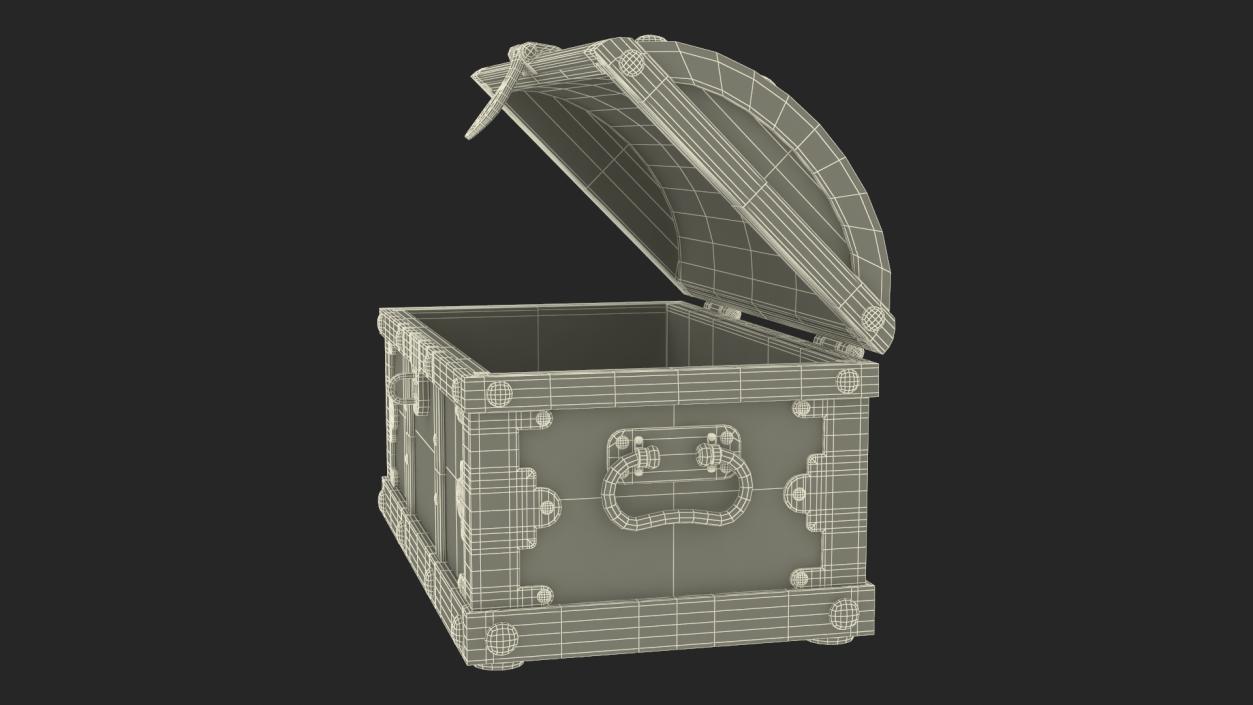 3D model Treasure Chest Open Empty